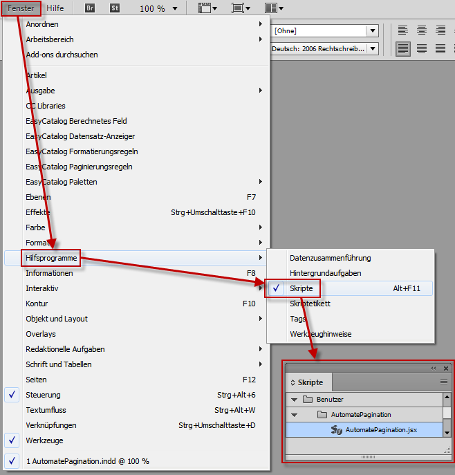 Workflow-Automatisierung "AutomatePagination" für EasyCatalog